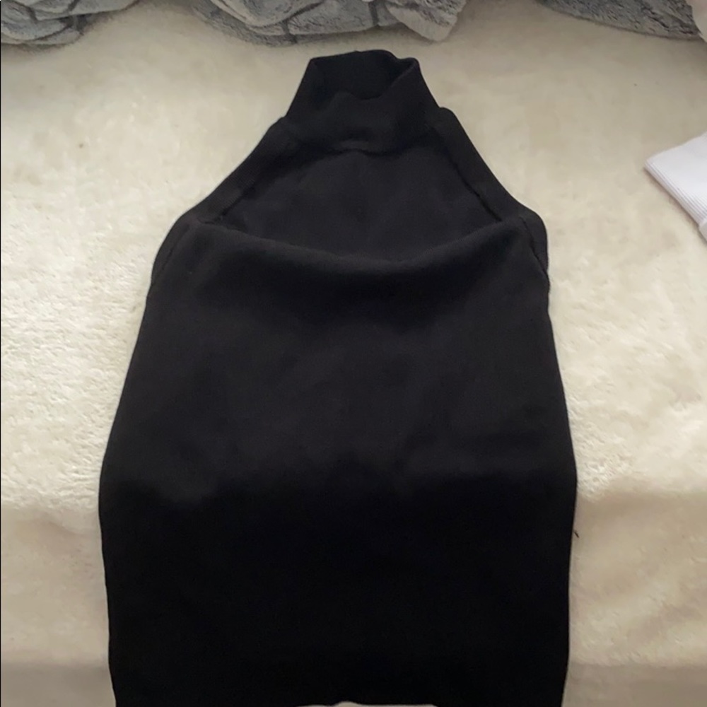 Zara Black Top Open Back